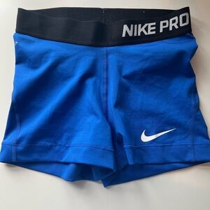 Nike Pro Women's Blue Shorts